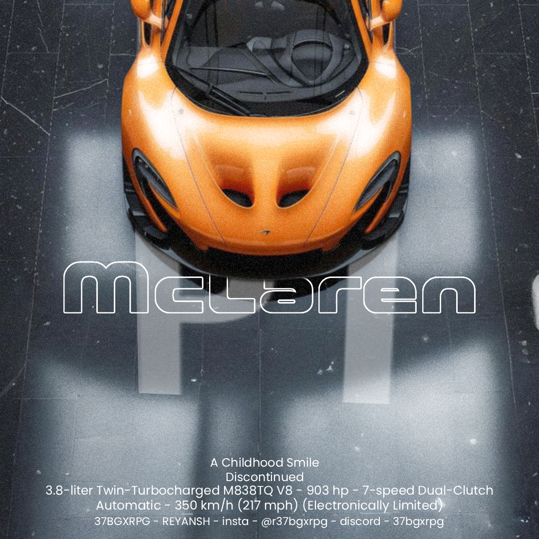 McLaren P1 Poster